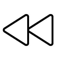 Rewind Thin icon