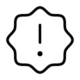 Seal Warning Thin icon