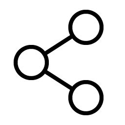 Share Network Thin icon