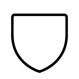 Shield Thin icon - free SVG download