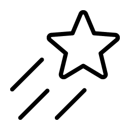 Shooting Star Thin icon