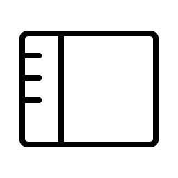 Sidebar Thin icon