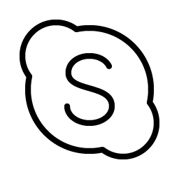 Skype Logo Thin icon