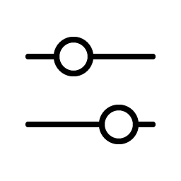 Sliders Horizontal Thin icon