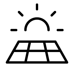 Solar Panel Thin icon
