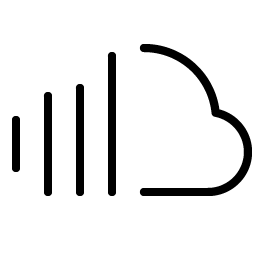 Soundcloud Logo Thin icon