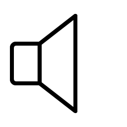 Speaker None Thin icon