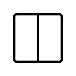 Square Split Horizontal Thin icon
