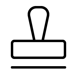 Stamp Thin icon