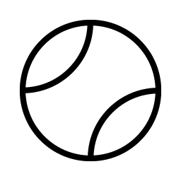 Tennis Ball Thin icon