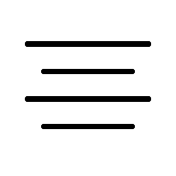 Text Align Center Thin icon