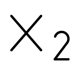 Text Subscript Thin icon