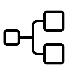 Tree Structure Thin icon