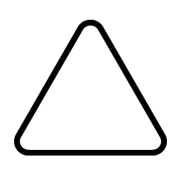 Triangle Thin icon