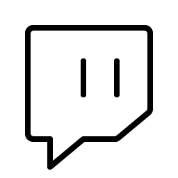 Twitch Logo Thin icon