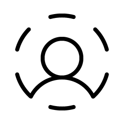 User Circle Dashed Thin icon - free SVG download