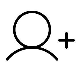 User Plus Thin icon