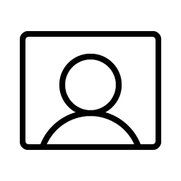 User Rectangle Thin icon