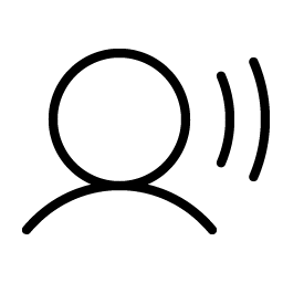 User Sound Thin icon