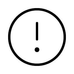 Warning Circle Thin icon