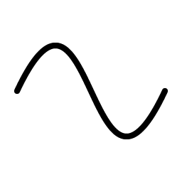 Wave Sine Thin icon
