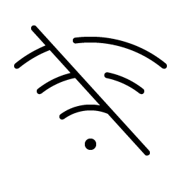 Wifi Slash Thin icon