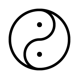 Yin Yang Thin icon